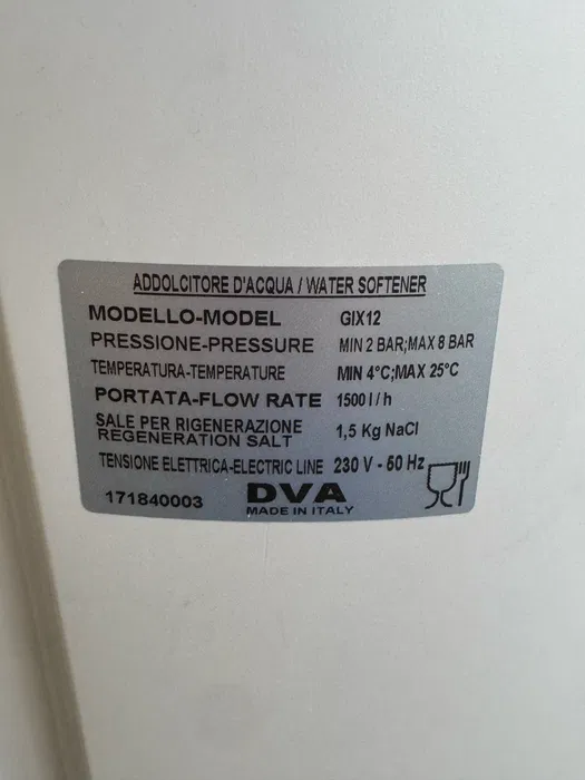 Нов автоматичен омекотител за вода DVA GIX12 - 1500 л/ч
