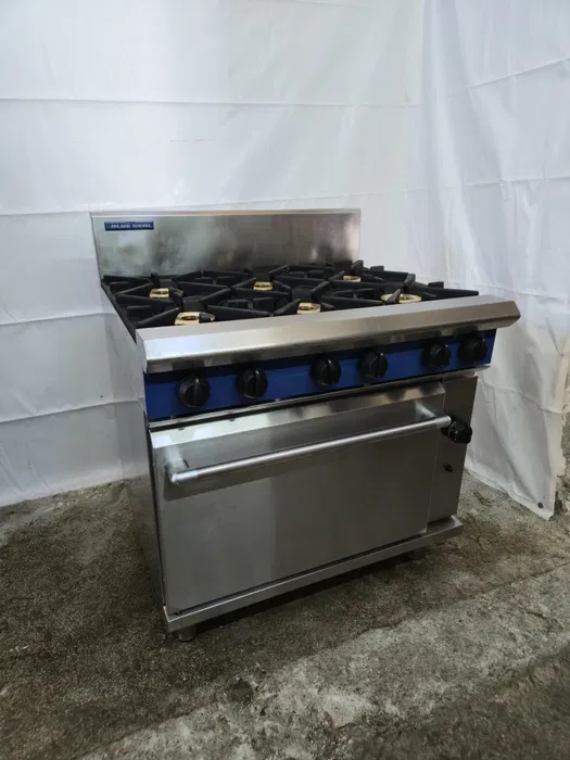 Професионална Газова Печка BlueSeal 6 Котлона с Фурна