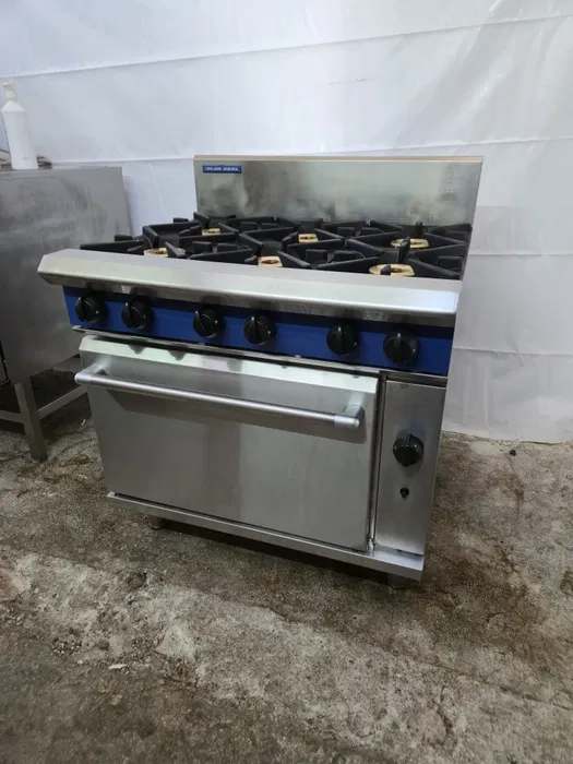 Професионална Газова Печка BlueSeal 6 Котлона с Фурна