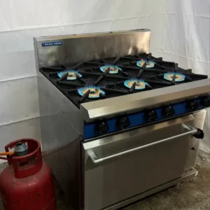 Професионална Газова Печка BlueSeal 6 Котлона с Фурна